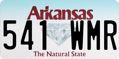 AR license plate 541WMR