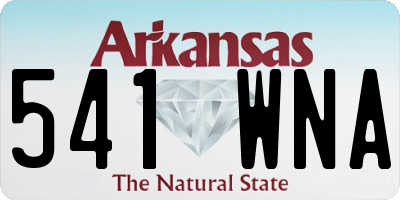 AR license plate 541WNA