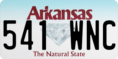 AR license plate 541WNC