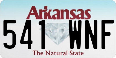 AR license plate 541WNF