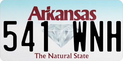 AR license plate 541WNH