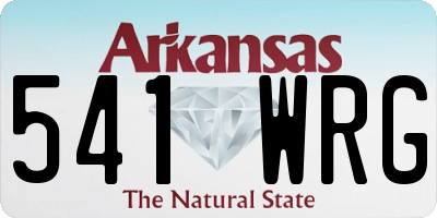 AR license plate 541WRG