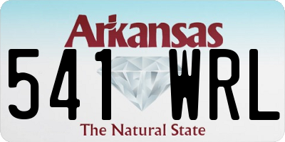 AR license plate 541WRL