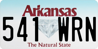 AR license plate 541WRN