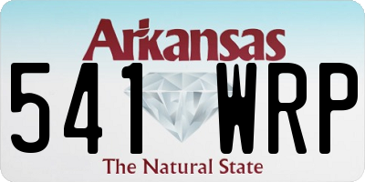 AR license plate 541WRP