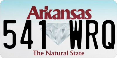 AR license plate 541WRQ