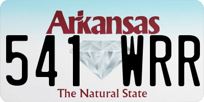 AR license plate 541WRR