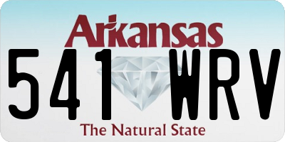 AR license plate 541WRV