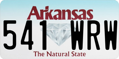 AR license plate 541WRW