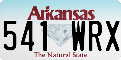 AR license plate 541WRX