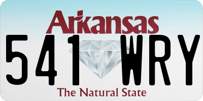 AR license plate 541WRY