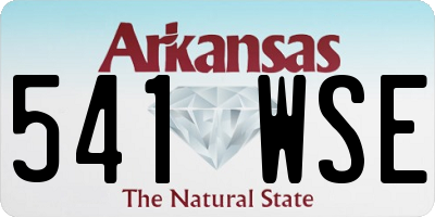 AR license plate 541WSE