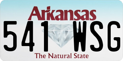 AR license plate 541WSG