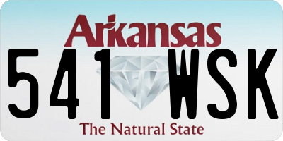 AR license plate 541WSK