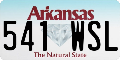AR license plate 541WSL
