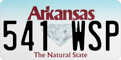 AR license plate 541WSP