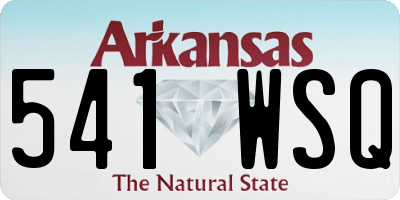 AR license plate 541WSQ