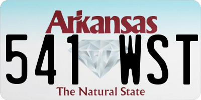 AR license plate 541WST