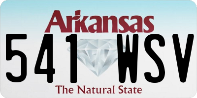 AR license plate 541WSV