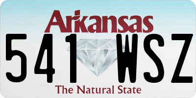 AR license plate 541WSZ
