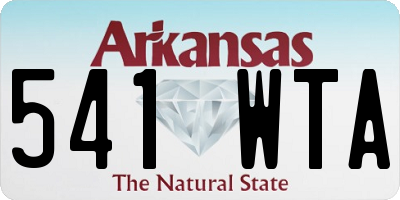 AR license plate 541WTA