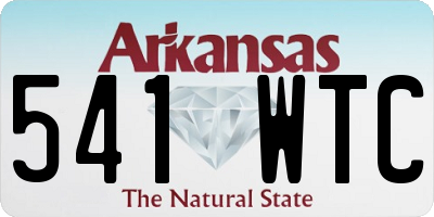 AR license plate 541WTC