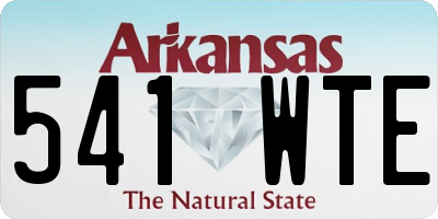 AR license plate 541WTE