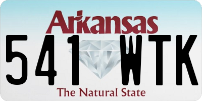 AR license plate 541WTK
