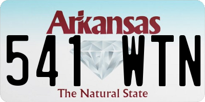 AR license plate 541WTN