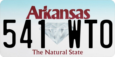 AR license plate 541WTO
