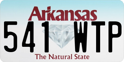 AR license plate 541WTP