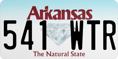 AR license plate 541WTR