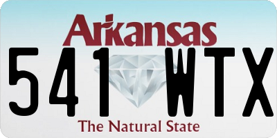 AR license plate 541WTX