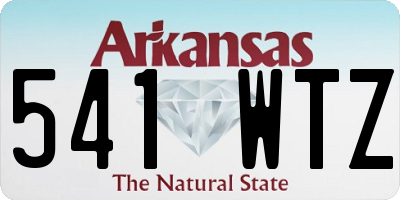 AR license plate 541WTZ