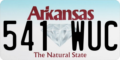 AR license plate 541WUC