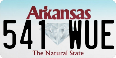 AR license plate 541WUE