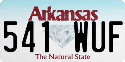 AR license plate 541WUF