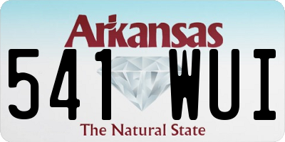 AR license plate 541WUI