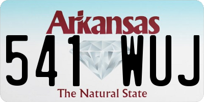 AR license plate 541WUJ