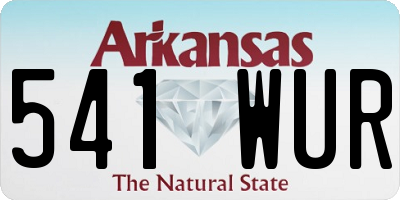 AR license plate 541WUR