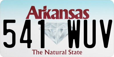 AR license plate 541WUV