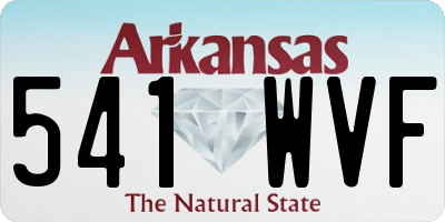 AR license plate 541WVF
