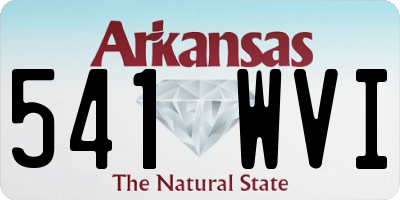 AR license plate 541WVI