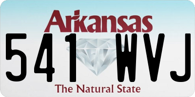 AR license plate 541WVJ