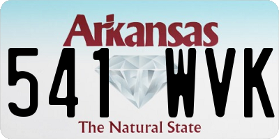 AR license plate 541WVK