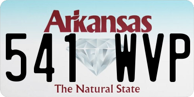 AR license plate 541WVP
