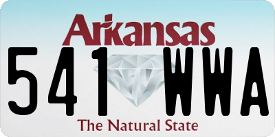 AR license plate 541WWA