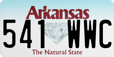 AR license plate 541WWC