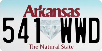 AR license plate 541WWD