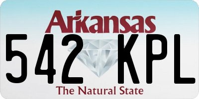 AR license plate 542KPL